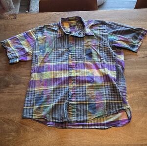 OshKosh B’gosh Indian Madras Plaid Shirt  100% Cotton 90's